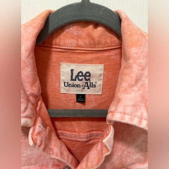 Lee Union-Alls Vintage Modern Persimmon Acid Wash Shorts Size Medium - Picture 3 of 8